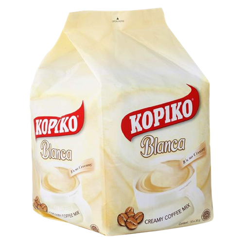 Kopiko Blanca Creamy Coffee ten sachet pack front