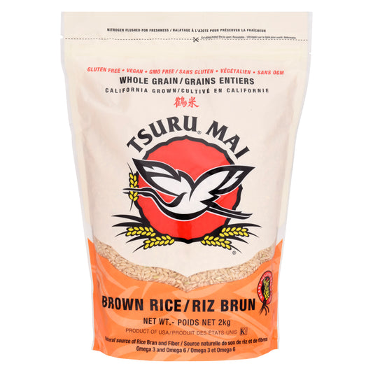 Tsuru Mai Brown Rice 1.8 kg front package