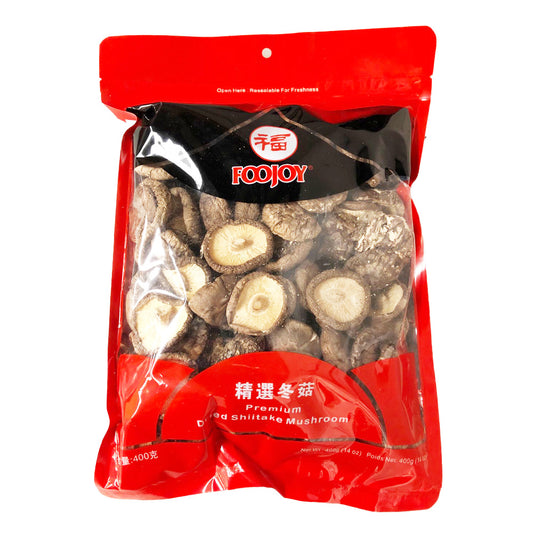 Foojoy premium dried shiitake mushrooms 400 gram bag