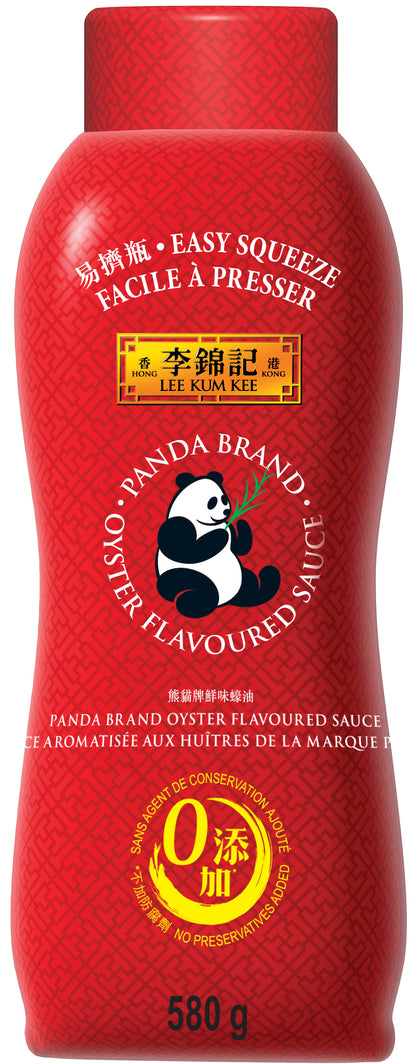 Lee Kum Kee Panda Brand Oyster Flavoured Sauce 580 g front bottle