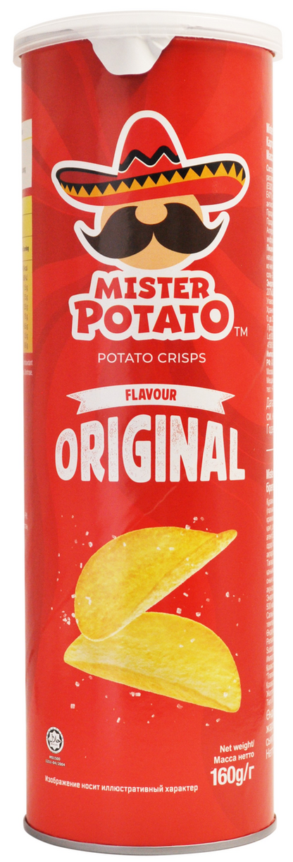 Mister Potato Crisps 160 g – Selected Flavour front package