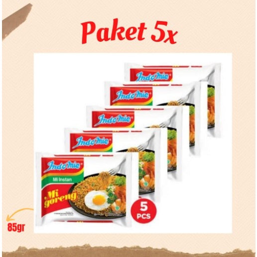 Indomie Instant Noodles 85 g × 5 – Selected Flavour front package